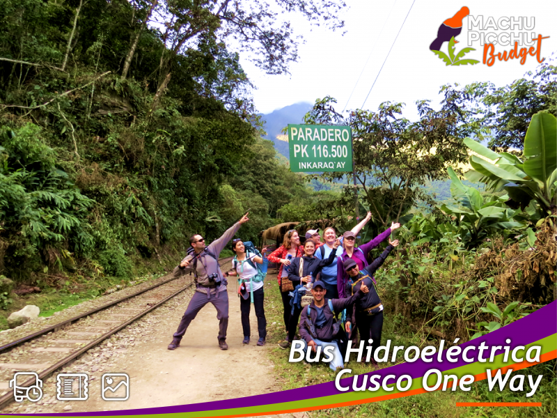 Pasajes en Bus de Hidroeléctrica a Cusco One Way